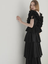 SATIN RAFFLE FRILL TOPS