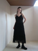 【阪急うめだ本店 POP UP】LACE CAMI LONG DRESS (BLACK)