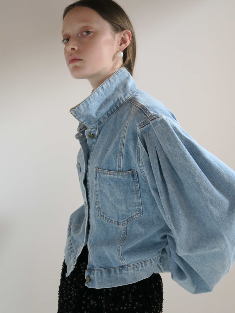 再入荷 / PUFF SLEEVE DENIM JACKET