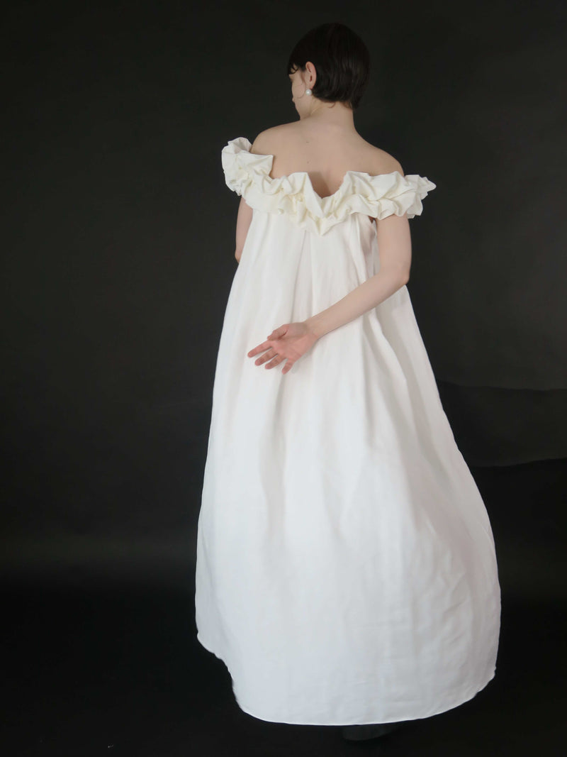 CLOUD OFF SHOULDER DRESS (IVORY)