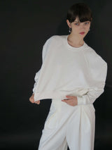 【阪急うめだ本店 POP UP】 PUFF SLEEVE SWEAT (WHITE)