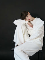 【阪急うめだ本店 POP UP】 PUFF SLEEVE SWEAT (WHITE)