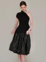 DRAPE PEPLUM KNIT