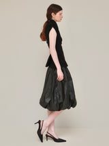 DRAPE PEPLUM KNIT