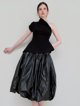 DRAPE PEPLUM KNIT