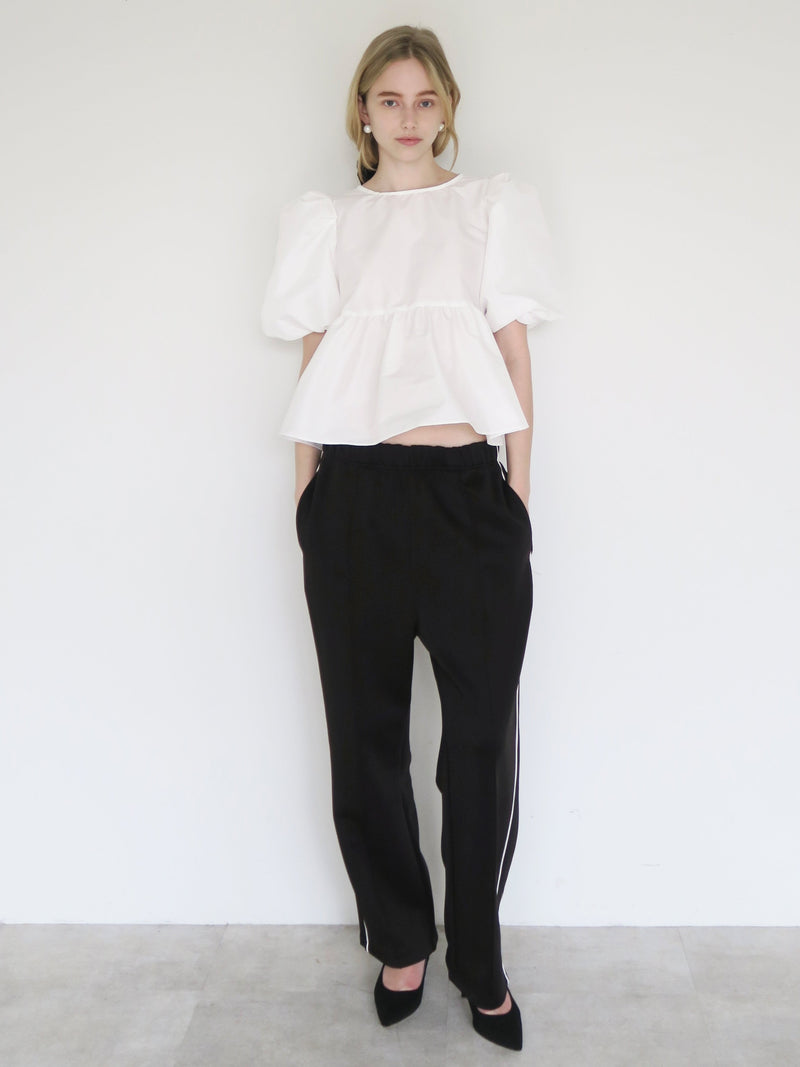 amomma】 RAFFLE FRILL TOPS（ネイビー） AMOMMA トップス アモマ 