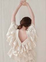 SATIN RAFFLE FRILL TOPS