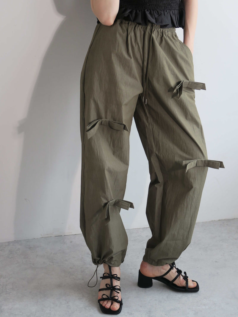 RIBBON CARGO PANTS