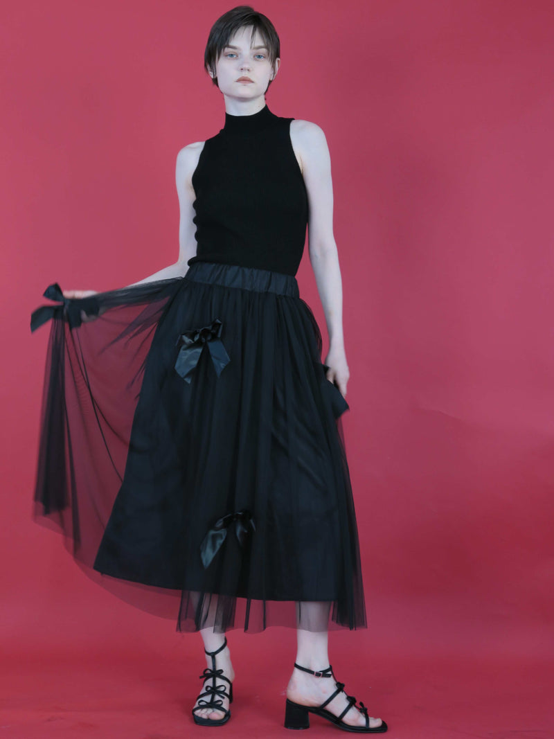 【阪急うめだ本店 POP UP】 BIG RIBBON TULLE SKIRT