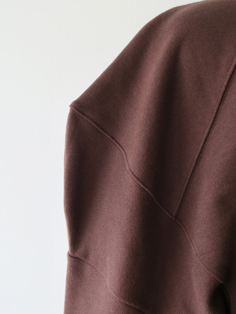 puff sleeve sweat - 起毛なし -