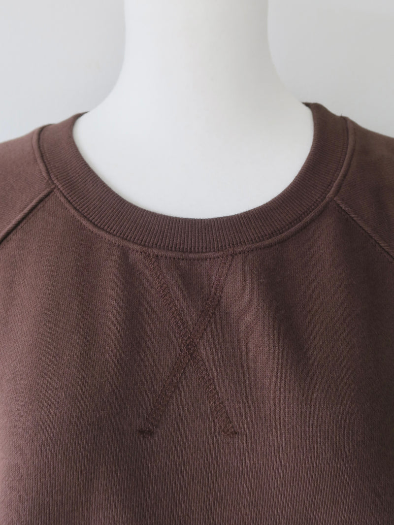 puff sleeve sweat - 起毛なし -
