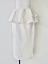frill pencil skirt