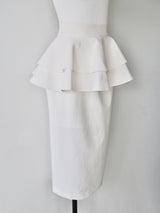 frill pencil skirt