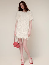 FRILL TEXTURE MINI DRESS