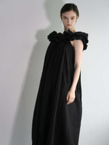 CLOUD OFF SHOULDER DRESS (BLACK)