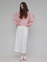 SPARKLING SHEER FLOWER SKIRT