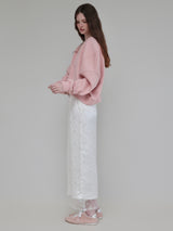SPARKLING SHEER FLOWER SKIRT