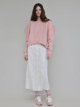 SPARKLING SHEER FLOWER SKIRT