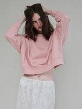 PUFF SLEEVE SWEAT - 起毛なし -