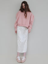 SPARKLING SHEER FLOWER SKIRT