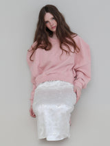 PUFF SLEEVE SWEAT - 起毛なし -