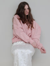 PUFF SLEEVE SWEAT - 起毛なし -