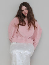PUFF SLEEVE SWEAT - 起毛なし -