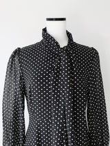 【伊勢丹新宿店先行発売】ADELE DOT CIFFON TIE DRESS