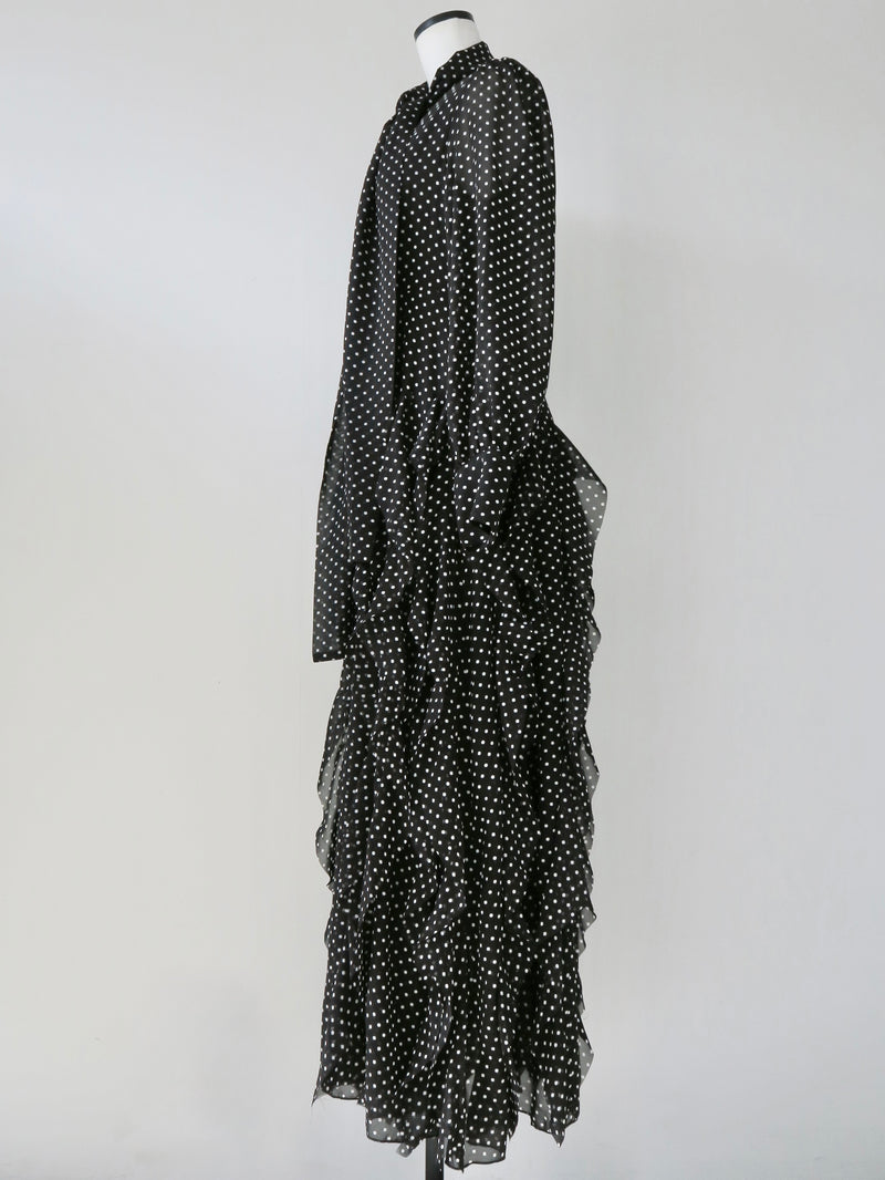 【伊勢丹新宿店先行発売】ADELE DOT CIFFON TIE DRESS