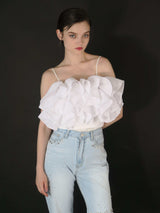 RUFFLE BUSTIER