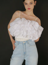 RUFFLE BUSTIER