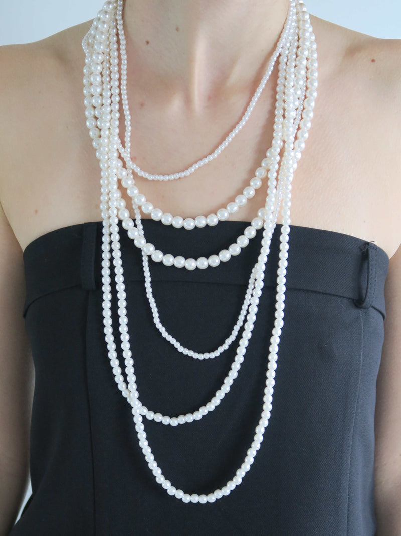 LAYERED PEARL NECKLACE