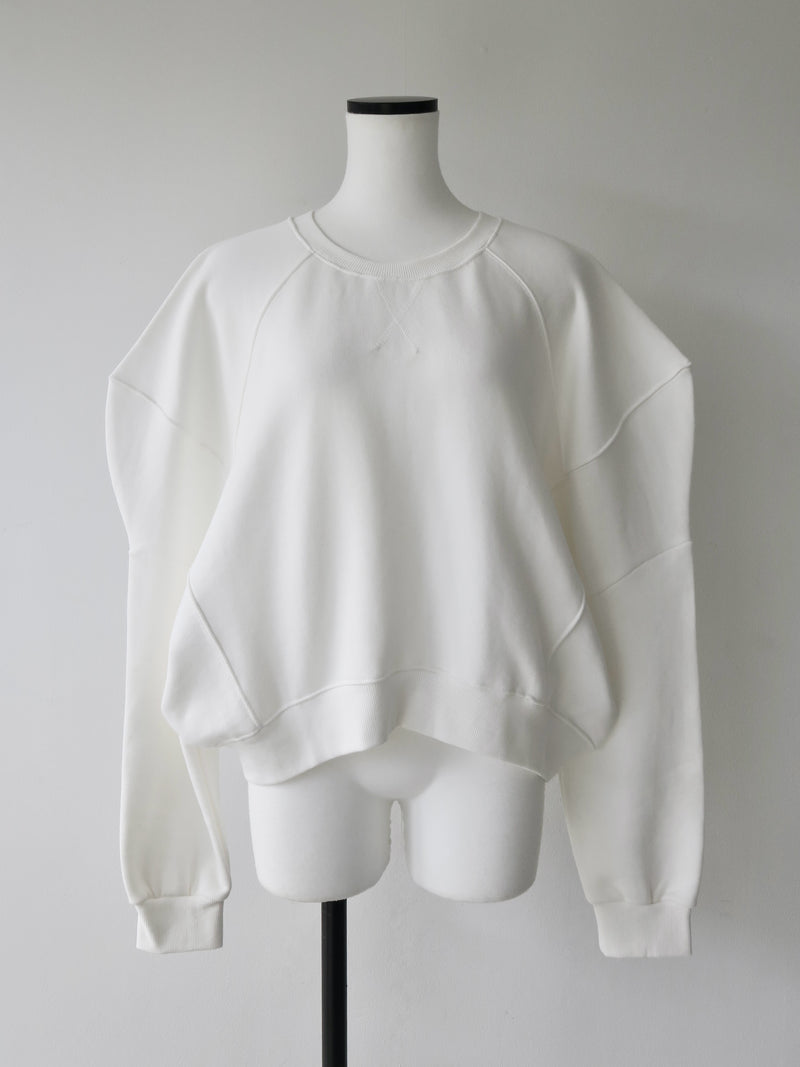 puff sleeve sweat - 裏起毛 -