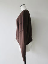 puff sleeve sweat - 起毛なし -