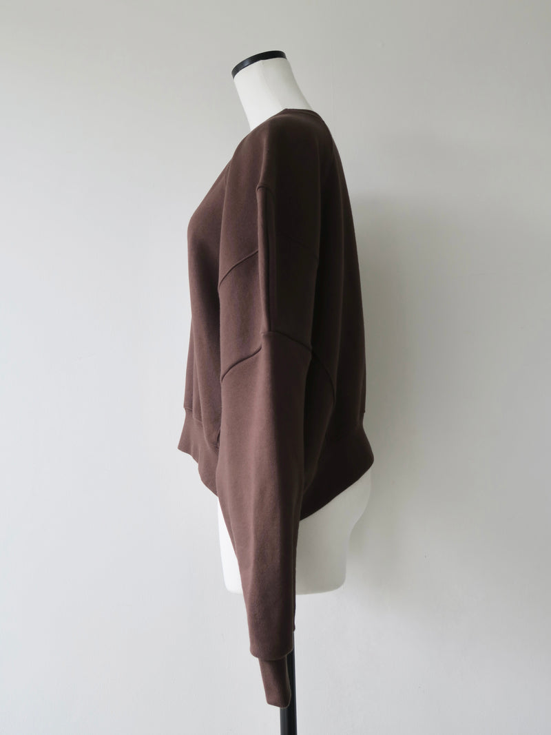 puff sleeve sweat - 起毛なし -