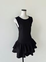 FRILL HEM MINI DRESS