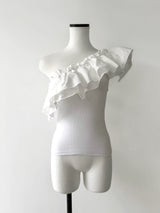 RAFFLE FRILL ONE SHOULDER TOPS