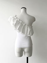 RAFFLE FRILL ONE SHOULDER TOPS