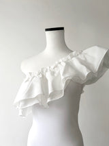 RAFFLE FRILL ONE SHOULDER TOPS