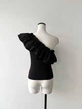 RAFFLE FRILL ONE SHOULDER TOPS