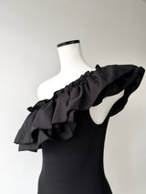 RAFFLE FRILL ONE SHOULDER TOPS