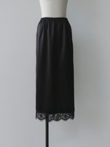 SATIN LACE SKIRT
