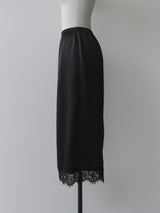 SATIN LACE SKIRT