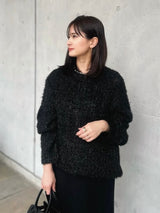 GLITTER ROUND NECK KNIT