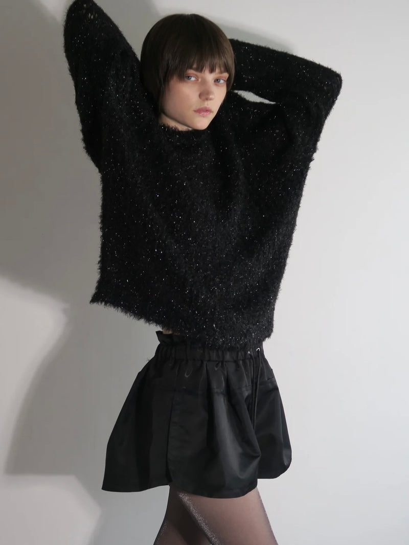 GLITTER ROUND NECK KNIT