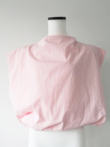 cropped balloon sleeveless tops