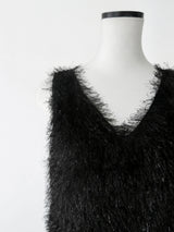 FEATHER SHAGGY DRESS