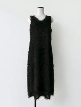 FEATHER SHAGGY DRESS