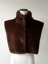 MINK LIKE NECK WARMER VEST
