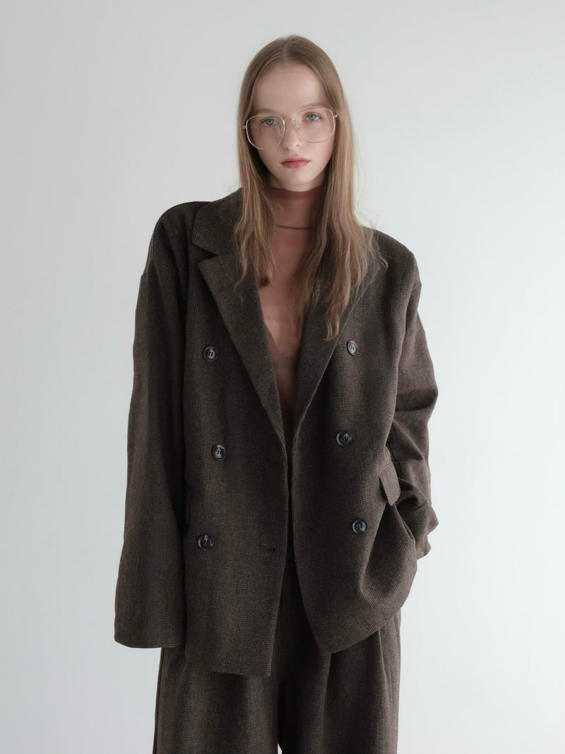 tweed double jacket